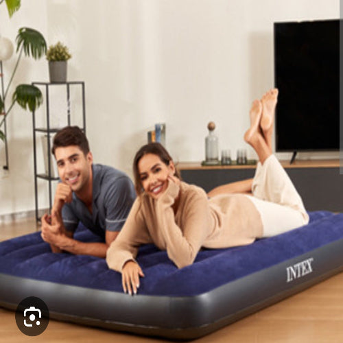 intex air mattress 75''x54''x10'' pump not include 2person