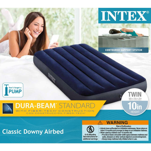 intex air mattress 75''x30''x10 single mattress without pump